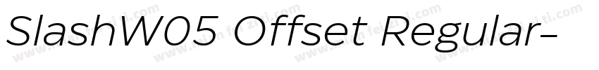 SlashW05 Offset Regular字体转换